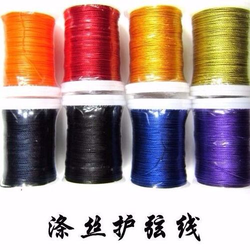 Bow string guard, string material, peephole binding, bow and arrow string guard, composite bow string guard, archery equipment