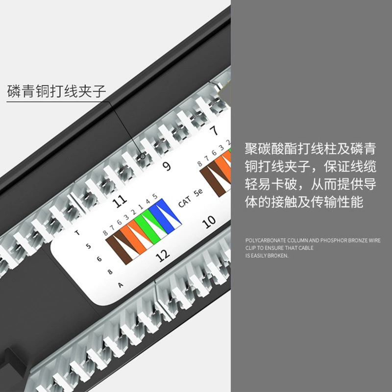 Умный LED тестер для портов (5 типов/6 типов) для кабелей CAT5E/CAT6, светодиодный индикатор для проверки разводки