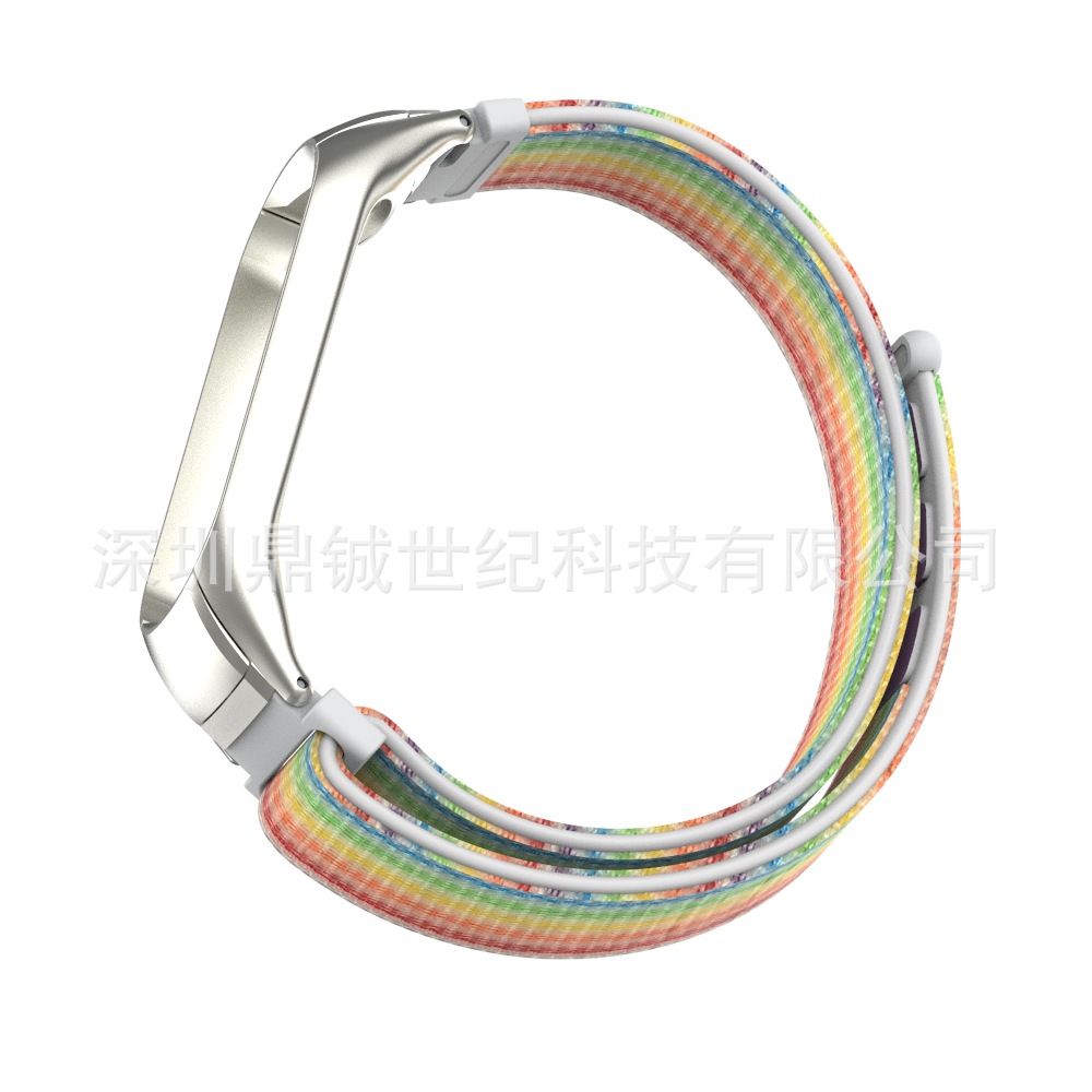 6301適用小米手環(huán)6543 尼龍帆布編織 多色 miband7nfc 迷彩表帶