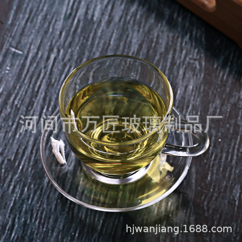 Transparent glass flavored tea, tea cup, creative cute tea set with accessories