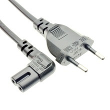 90度L型彎頭歐規二插8字尾 溫奶煮茶燒水器美甲機台燈插頭電源線