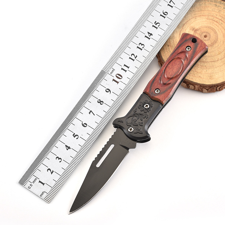 厂家直供 不锈钢折叠刀 随身小折刀 pp手柄多功能小刀 家用水果刀