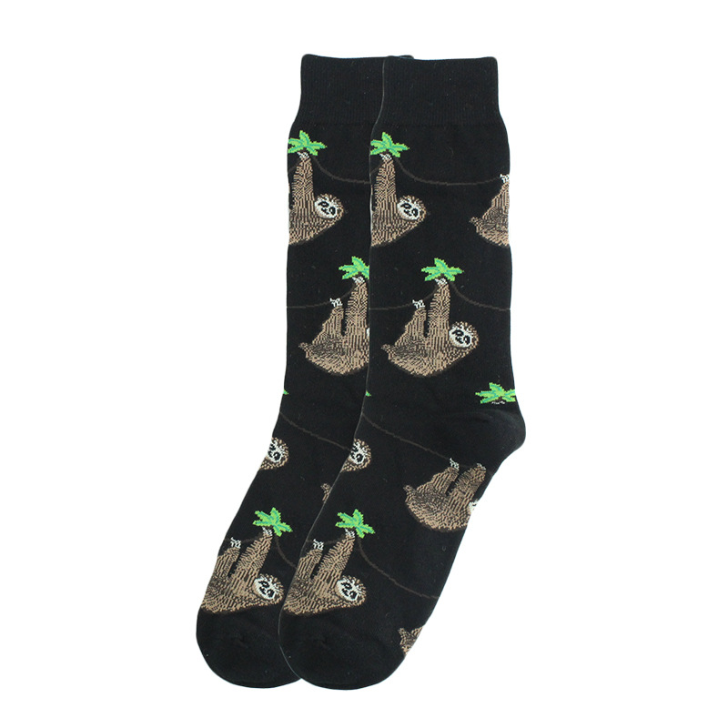 Men's Simple Style Animal Cotton Printing Crew Socks A Pair display picture 2