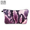 Europe and America Best Sellers Digital Printing Serpentine lady Cosmetic clutch bag Storage bag multi-function travel Wash bag