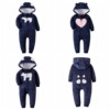 Of large number goods in stock Manufactor Direct selling baby baby Autumn and winter one-piece garment Fleece go out Climbing clothes Romper