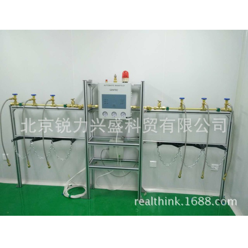 捷锐5600系列低温半自动切换气体汇流排水平安装铝合金支架3*3