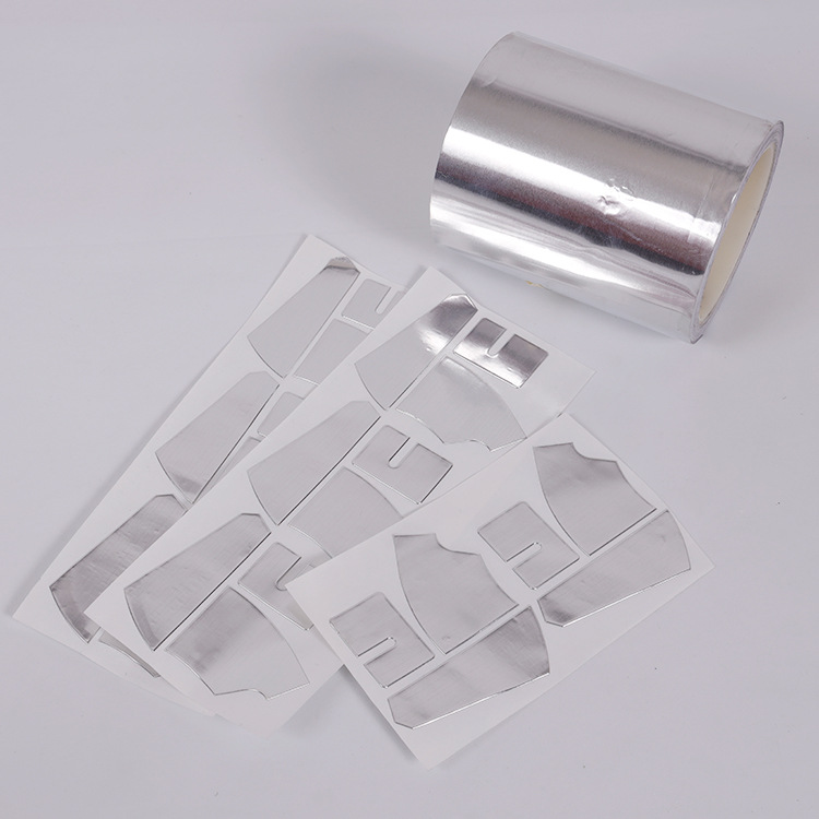 厂家直供耐高温防水防撕裂铝箔胶带密封自粘铝箔胶带铝箔纤维胶带