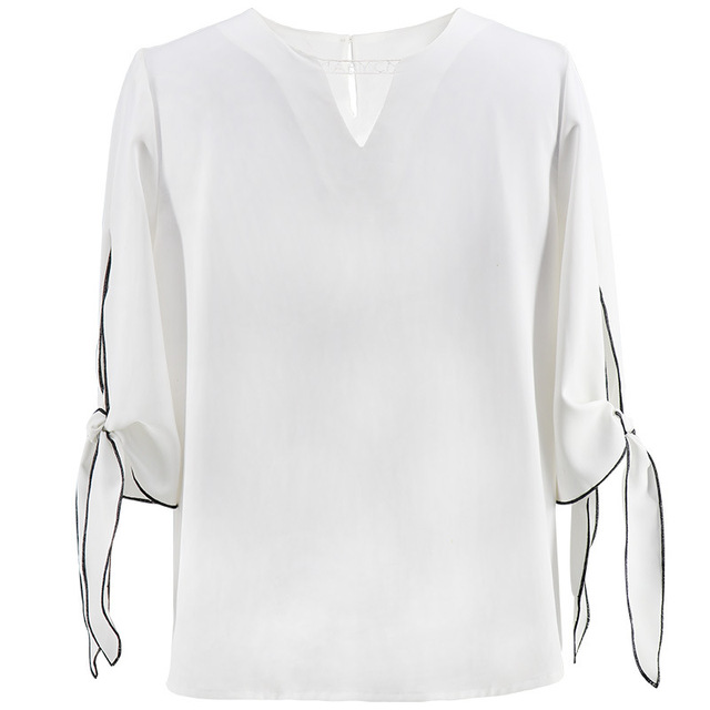 new summer round collar split White Fashion Chiffon jacket
