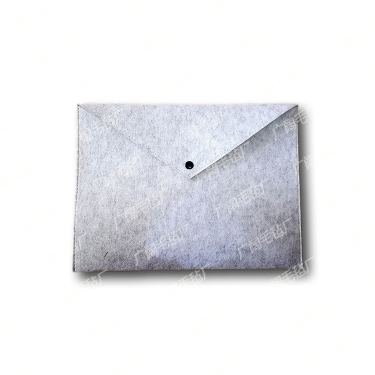 厂家直销 新款绿色环保毛毡文件袋 可加印LOGO毛毡文件袋 热销