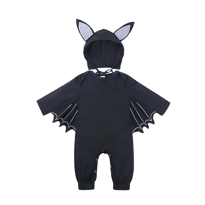 Scirocco Children's Clothing Halloween Baby Clothes Newborn Baby Autumn Bat Long-sleeved One-piece Romper Men