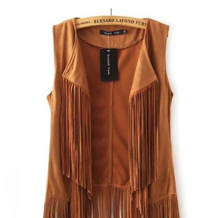 Gilet femme en Velours velours daim - Ref 3434791 Image 5