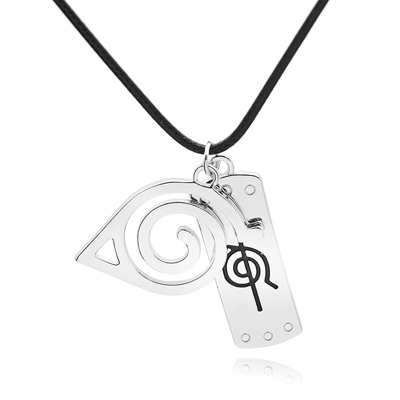 Fashion Vortex Tag Necklace Fashion Necklace Accessories Naruto Sign Rebel Ninja Necklace display picture 7