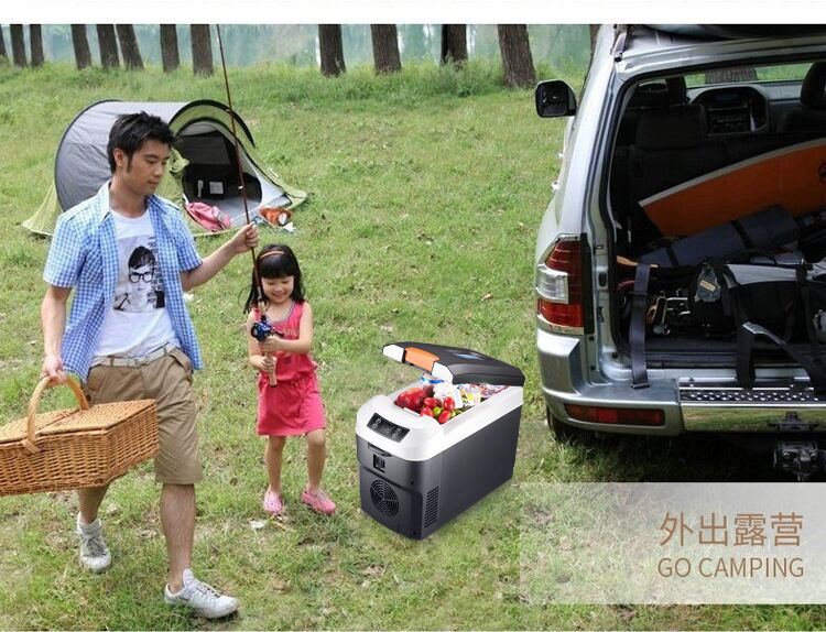Car Refrigerator Cooling and Heating 12V 24V 220V Truck Small Cooling and Heating Box Insulin Refrigeration Box Truck
