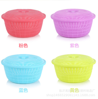 Plastic Mantou basket wholesale new pattern thickening lid A snack snacks ventilation fruit Vegetables Vegetables Leach basket