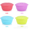 Plastic Mantou basket wholesale new pattern thickening lid A snack snacks ventilation fruit Vegetables Vegetables Leach basket