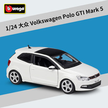 比美高1:24 大众 POLO GTI MARK 5 仿真合金汽车模型玩具摆件礼品