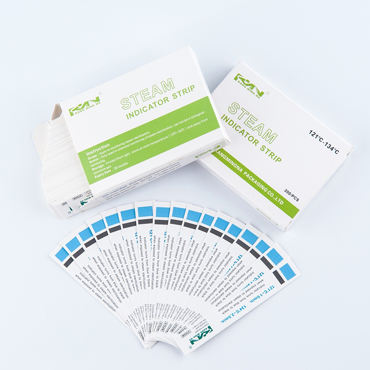 四级高温蒸汽指示卡 压力蒸汽灭菌化学指示卡医院用消毒指示卡