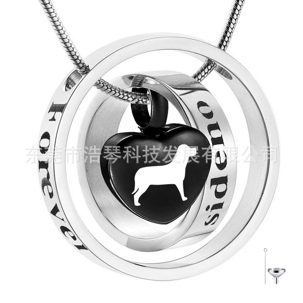 Желаю горячей продажи титана стали в форме сердца флакон духов кулон родственников и любителей ювелирные изделия ПЭТ урна ожерелье из нержавеющей стали