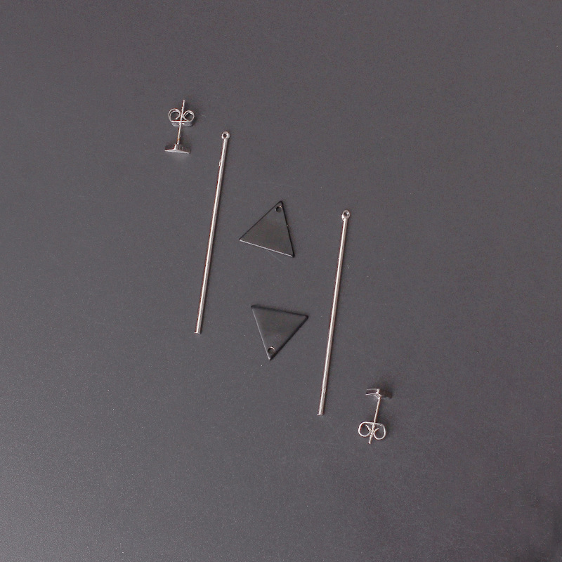 Women'S Gender Korea Fashion Geometric Triangle Long Earrings