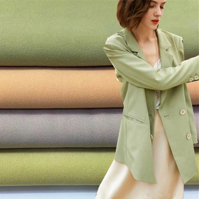2019 New winter Avocado suit Micro Stretch men and women Suit Twill Latest fashion cloth wholesale