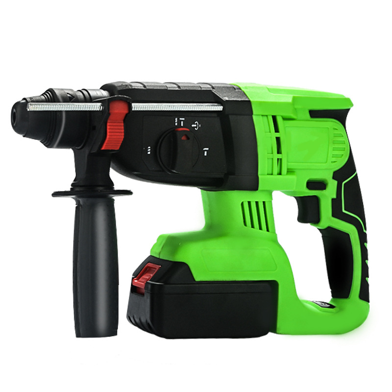Green Energy Brushless Rechargeable Electric Hammer,Industrial-grade Multi-functional Lithium Electric Impact Drill,High-power Electric Drill,Heavy-duty Electric Pick,Three-purpose