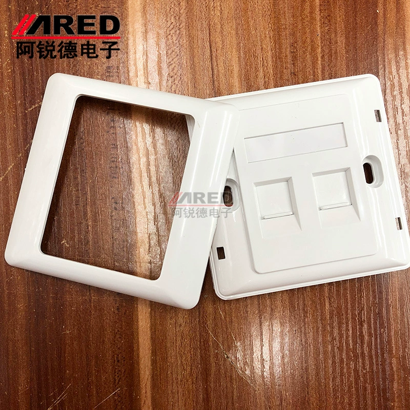 Утолщенная панель гнезда компьютера панели РДЖ 45 модуля информации телефонной сети панели двойн-порта