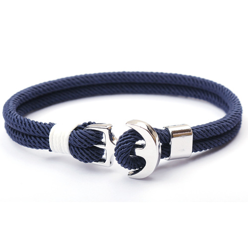 2019 New Model Airplane Titanium Steel Navy Anchor Zodiac Red Cord Milan Rope Bracelet Hand Accessory Bracelet