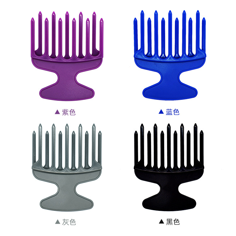 Gran Tenedor peine de pelo peine de maquillaje/peine de masaje de corte de pelo de los hombres de dientes anchos costilla peine de aceite Retro