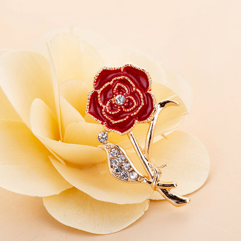 11g Weight Brooches Classification Daily Occasion Alloy Material Mother'S Day Festival Flower Pattern Women's Gender Plating Design Elegant Style Elegant Flower Alloy Plating Women's Brooches 25