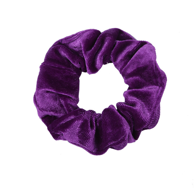 Korean Velvet Gold Velvet Large Intestine Hair Ring Head Flower Wholesale display picture 5