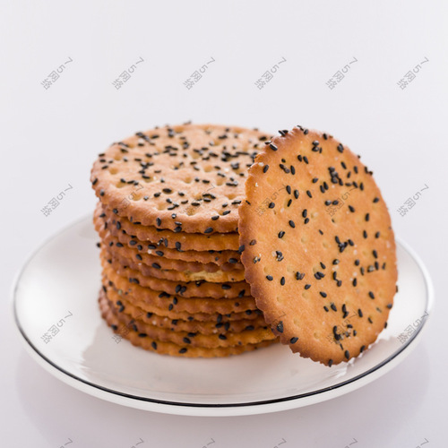 Source Factory Black Sesame Cookies Wholesale Loose Pack Cookies Nostalgic Snacks Leisure Food Sweet Thin Crispy Resilient Cookies