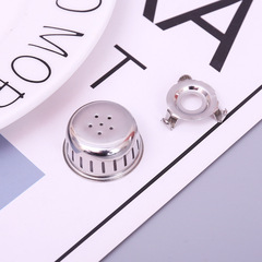 Set of 2 Anti-Block Covers, Gas Pressure Cooker, Silver Stainless Steel Material, Suitable for Most Electric Pressure Cookers