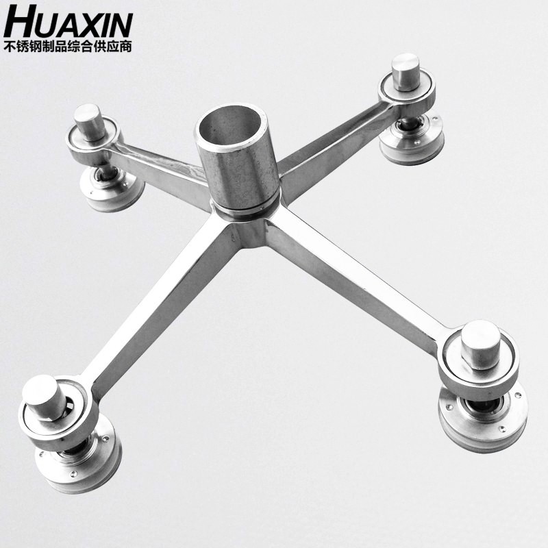 304 316不锈钢驳接爪点支式玻璃幕墙配件250系列含驳接头转接件