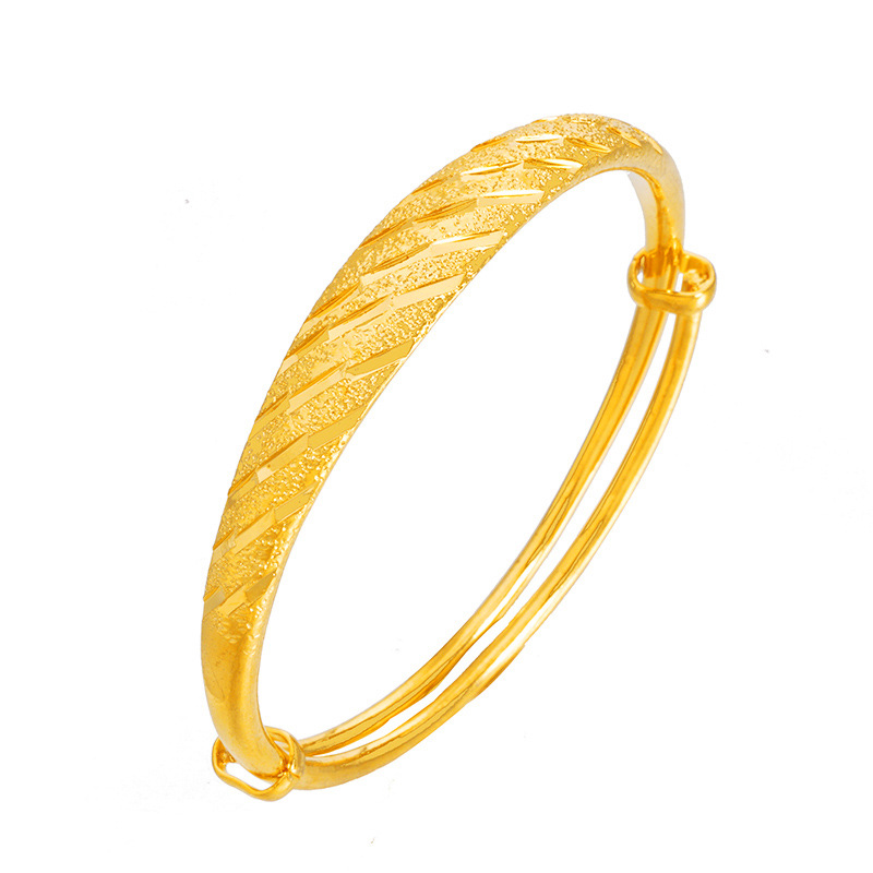 Pulsera de Push-Pull estrellado gruesa de oro de Vietnam Pulsera de lluvia de meteoros de arena de terciopelo plateada 999 pulsera de dragón y Fénix de oro puro