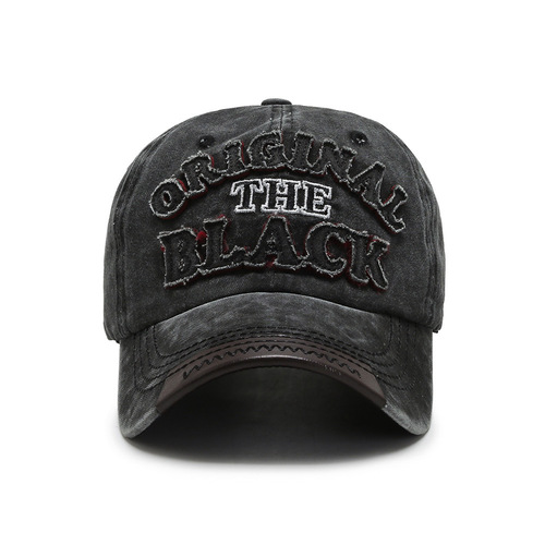 Cross-border new product hats for women and men, European and American water-wash labels, baseball caps, winter duck hats, outdoor sunshade and sun protection hats