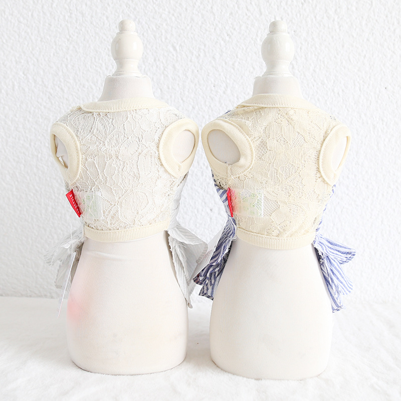 蕾丝兔条纹蛋糕裙