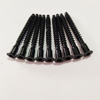厂家生产 M5黑色深孔内六角直修螺丝 木牙螺丝  过山丝 免费拿样|ms