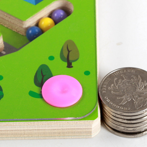 Large children's magnetic maze toy rolling beads kindergarten educational wooden early education baby ball toys wholesale
