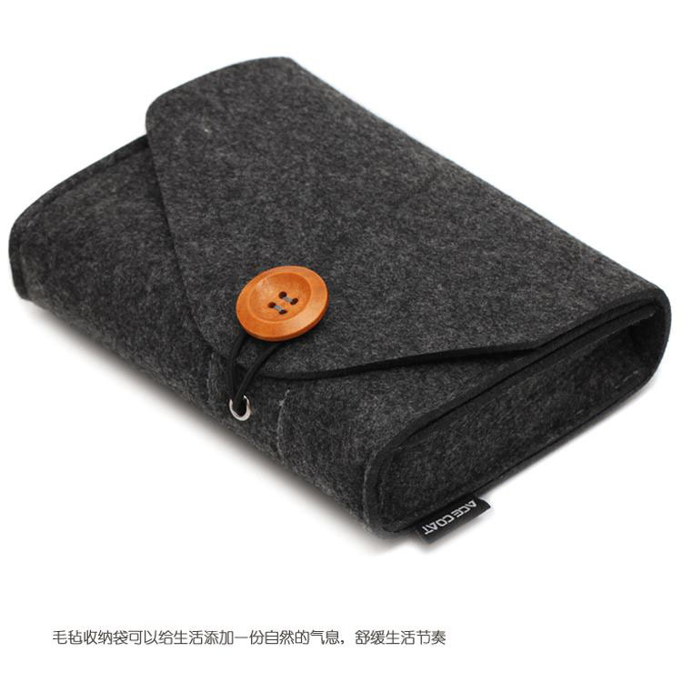 毛毡新品毛毡电源收纳包 移动电源数据线毛毡包 充电宝收纳包