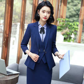 2019春秋新款女士职业装套装办公室白领上班商务工作服女职业制服