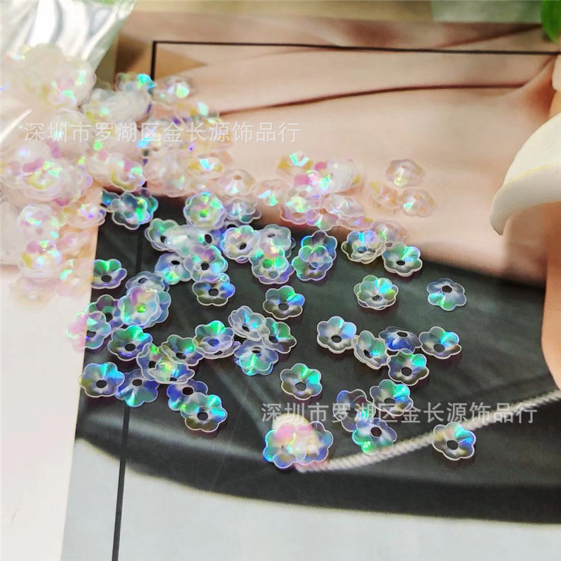 Factory direct selling color white flower sequins clothing auxiliary…