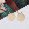 Accessory, metal earrings, universal nail sequins, simple and elegant design, European style