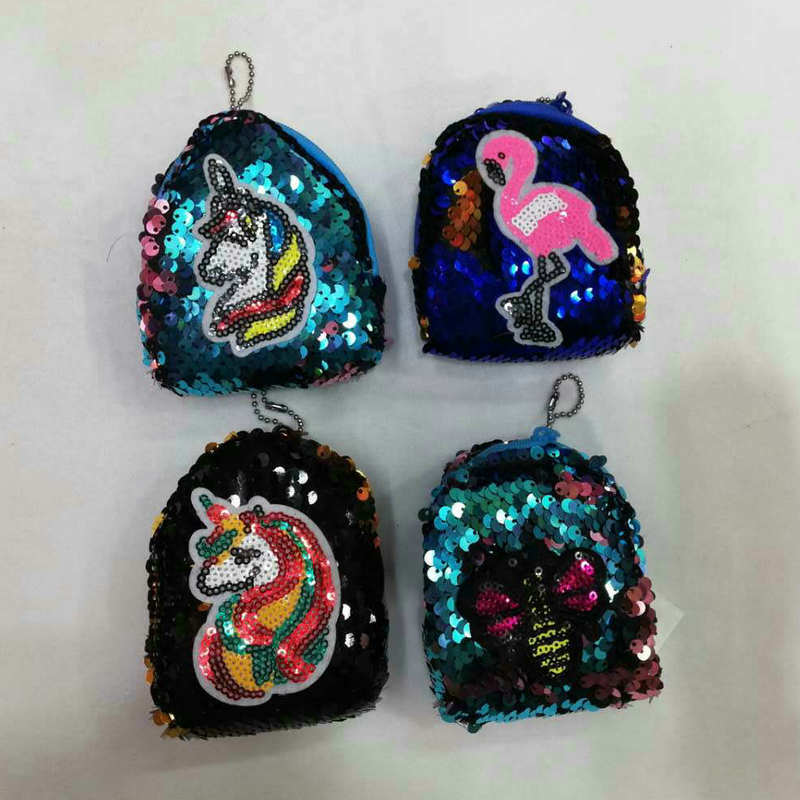 亮片贴卡通零钱包