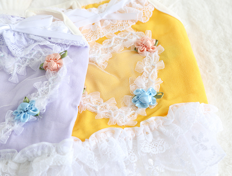 爱心网纱蕾丝边吊带衫