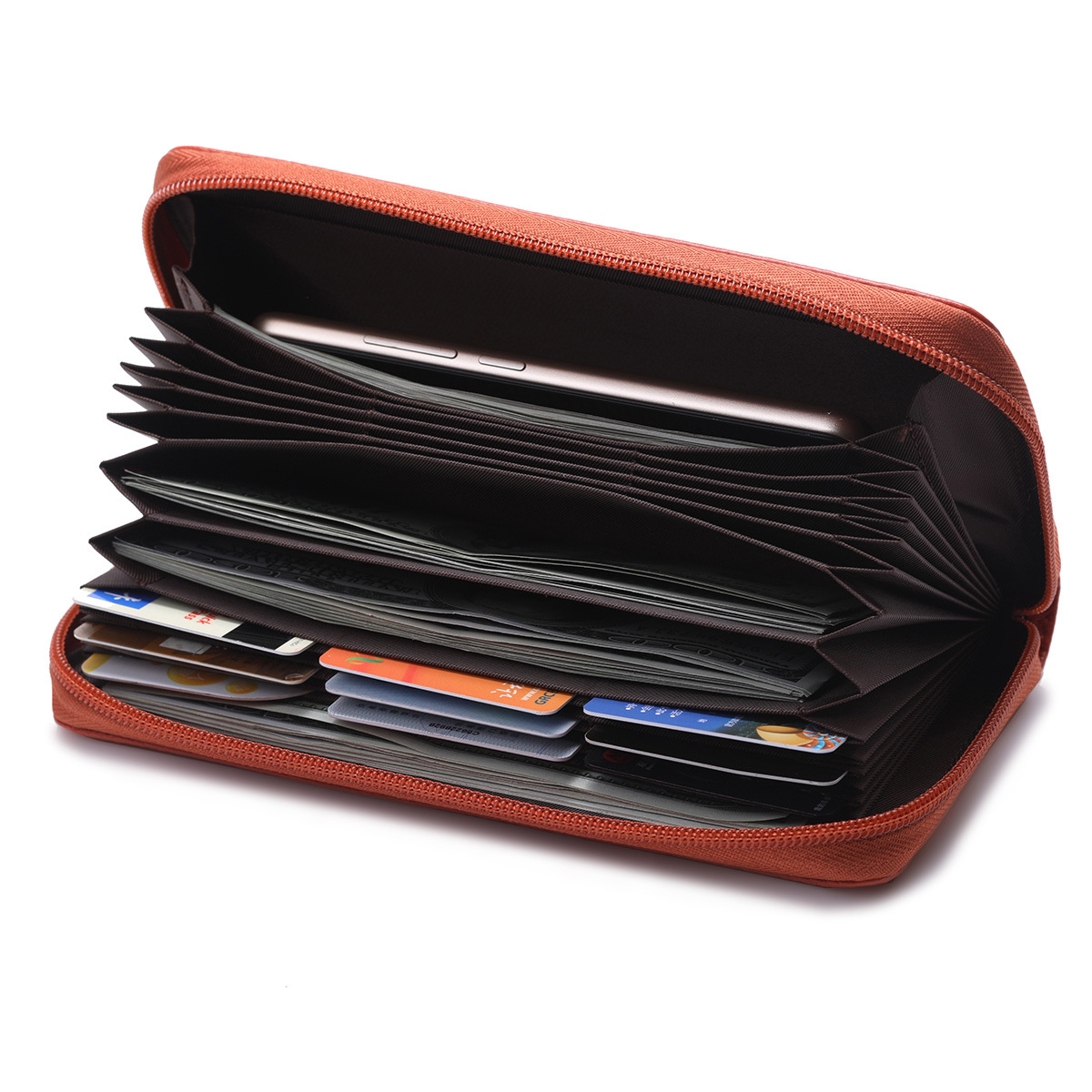 165g Weight Polyester Lining Material Zipper Closure Type Business, Travel Occasion Leather Material Solid Color Pattern Unisex Gender Fashion Style Square Shape Coffee, Pink, Purple, Red, Blue, Black Color Anti-rfid Creative Men's And Women's Leather Long Wallets Multi-function Zipper Wallet 46