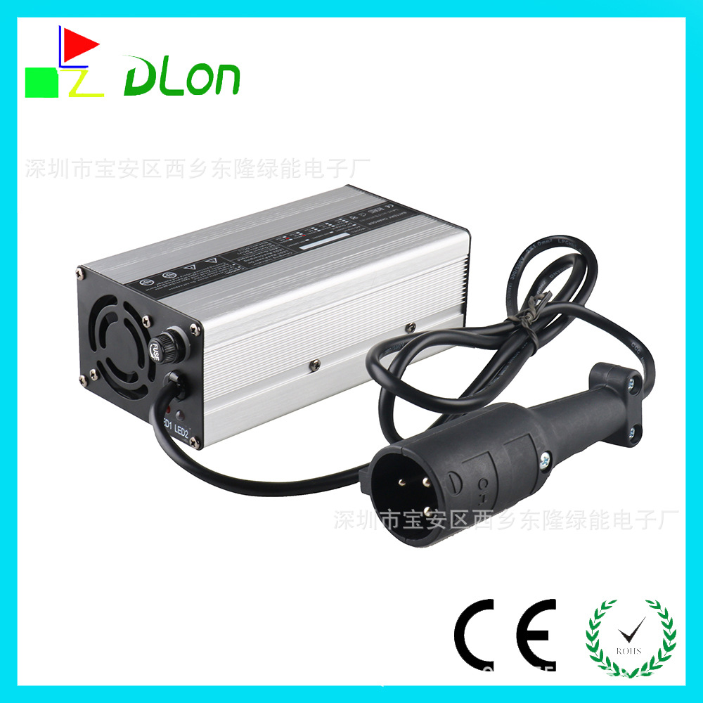 全智能48V6A大圆头高尔夫车充电器48V高尔夫充电器110V美规厂销