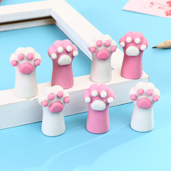 Manufacturer Korean version of Internet celebrity cat claw series DIY handmade pencil set for primary school students cartoon creative set eraser