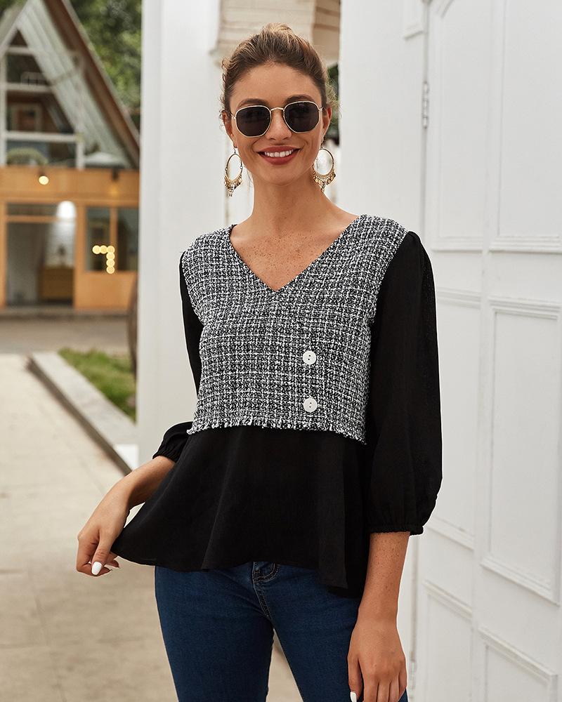 design women's spring and summer new commuter sexy top NSKA2146