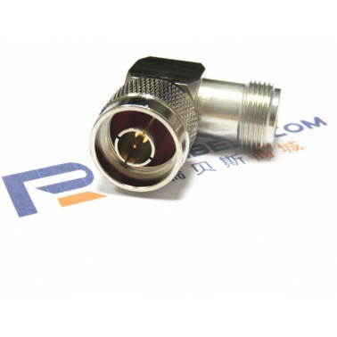 N母头转N母头，DC-18GHz，直角，不锈钢精密同轴转接器