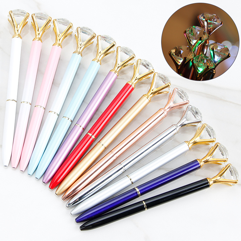 2019 new pattern LED Diamond Pen fashion ball pen originality crystal Diamond Pen customized luminescence Metal Pen